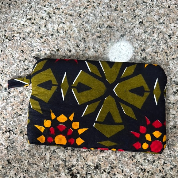 Colorful African Geometric Pattern Pouch - Picture 1 of 2